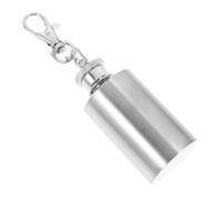 GETAJGHSD Flasque Porte-clés en Acier Inoxydable 1 Oz Style Élégant, Mini-flasque pour Hommes, Solide et Pratique pour Voyage ou Fête