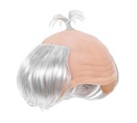 GETAJGHSD Funny Bald Cap Wig For Men Lightweight Breathable Cosplay Supply For Halloween And Party Supplies Realistic Bald Headpiece Easy To Style And Reusable