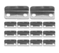 GETAJGHSD Gâche de Serrure de Porte Standard 20 Pièces en Métal Robuste, Plaque de Verrouillage de L pour Tiroir la Cuisine et Bureau à Domicile