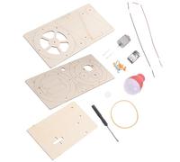 GETAJGHSD Générateur Manuel à Manivelle Bois Éducatif DIY pour Garçon Fille Expérience Scientifique Générateur de Secours Améliorez Les Compétences Observation et Analyse Couleur Aléatoire