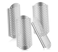 GETAJGHSD Grattoir à Pieds en Acier Inoxydable 4pcs pour Pédicure à Domicile, Dissolvant de Callosités Facile à Nettoyer, Éliminateur de Cors Talon et Pieds