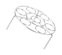 GETAJGHSD Grille de Cuisson Vapeur en Acier Inoxydable Argenté Support Réutilisable pour Œufs Cuisson la Vapeur Cuisine ou Pot-in-pot Style Aléatoire