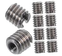 GETAJGHSD Inserts Filetés Inox M2 X M4 X 4 MM Lot de 10, Fixation pour Meubles en Bois, Connecteurs Filetés Filetages Fendus Internes et Externes, Accessoires pour Quincaillerie et