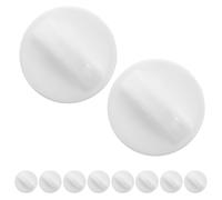 GETAJGHSD Lot de 10 Boutons Universels de Commande de Ventilateur en Plastique Blanc pour Interrupteur de Minuterie et Contrôle de Vitesse, Adaptés aux Réglages Variés