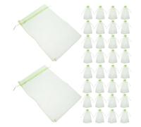 GETAJGHSD Lot de 100 Paquet de Protection pour Fruits en Maille Respirante avec Cordon, Filet Léger en Fil pour Fraises et Légumes, Gestion de Jardin