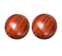 GETAJGHSD Lot de 2 Balles de Massage en Bois Naturel 5 CM Grain Aléatoire Ballon D’Étirement Musculaire Mains Stimulation des Points D’Acupuncture Exercices de Fitness et Relaxation des