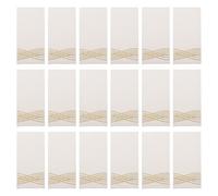 GETAJGHSD Lot de 25 Serviettes de Table Jetables Décoratives en Papier 20 X 10 Cm, Serviettes de Fête Rectangulaires Dorées Motif Vague Doré pour Mariage, Réception et Restaurant