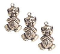 GETAJGHSD Lot de 3 Pendentifs Cochon en Laiton Doré, Décoration Créative et Délicate, Facile à Installer, pour Paquet à Dos ou Paquet à Main