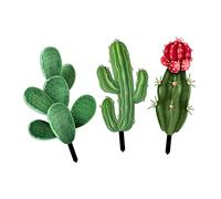 GETAJGHSD Lot de 3 Piquets de Jardin Acrylique de Cactus Décoration de Jardin Colorée pour Extérieur Ornements de Pelouse Tuteur de Plantes Artificielles