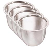 GETAJGHSD Lot de 4 Passoires à Thé en Acier Inoxydable, Maille Fine, Légères et Faciles à Ranger, Infuseurs pour Théière ou Tasse