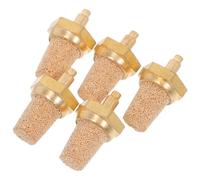 GETAJGHSD Lot de 5 Buses Filtre en Cuivre M5 pour Machines à Fumée de Scène, Silencieux D'air pour Tubes D'huile, Réducteur de Bruit Compatible, Élément de Filtre à Air pour Machines