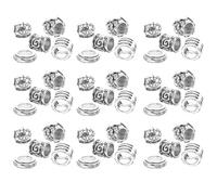 GETAJGHSD Lot de 50 Perles Dreadlocks en Métal pour Bijoux de Cheveux, Accessoires Coiffure Créatifs, Résistants Tresses et Défilés de Mode