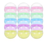 GETAJGHSD Lot de 50 Rondes Rechargeables en Plastique Semi-Transparent pour Bonbons et Loisirs Créatifs