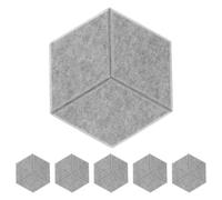 GETAJGHSD Lot de 6 Panneaux Muraux Acoustiques Autocollants en Fibre de Polyester pour Studio, D'écho, pour Salle de Jeu ou Podcast