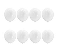 GETAJGHSD Lot de 8 ballons ronds en latex mat blanc de 91 cm pour décorations de mariage, d'anniversaire, de baby shower, d'arche et de fêtes
