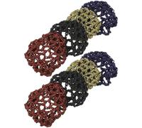 GETAJGHSD Lot de 8 Filets à Chignon en Tissu Élastique pour Ballet et Danse, Accessoires pour Cheveux Filles et Danseuses, Maintien Rapide et Sécurisé du Chignon