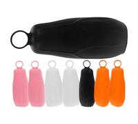 GETAJGHSD Manchons en Silicone Étuis de Étanches Élastiques et Légers Lot de 8 Pièces Design Simple pour Bouteilles de Voyage pour Petites Bouteilles de Shampoing et Lotion