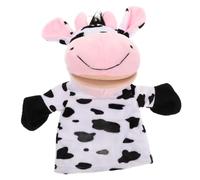 GETAJGHSD Marionnette à Main De Vache Peluche avec Bouche Mobile Jouet pour Raconter des Histoires Et Jeu Imagination pour Garçon Fille