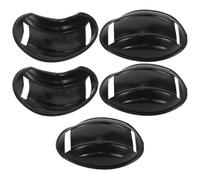 GETAJGHSD Mentonnière Moto et Protection Menton en Plastique, Kit 5 Pièces Coussinet Intérieur, Adaptée aux Casques de Vélo Électrique et Skate pour Sécurité Routière