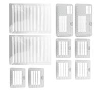 GETAJGHSD Modèles de Guide D'adressage en Plastique Blanc pour Journaling et Scrapbooking Règle de Positionnement pour Améliorer L'écriture Précision