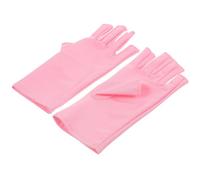 GETAJGHSD Moufles de Protection UV pour Manucure, Demi-doigts en Spandex Extensible, Anti-rayonnement et Anti-brûlure, 1 Paire pour Soin des Ongles Femmes