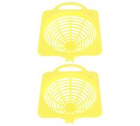 GETAJGHSD Nids d'oiseaux Pratiques Longue Durée D'utilisation 2pcs en Plastique Jaune, Forme Simple, Faciles à Couleur Aléatoire pour Perroquets et Petits Oiseaux