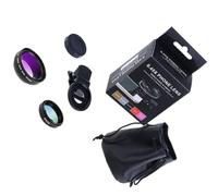 GETAJGHSD Objectif Kit D'objectifs pour Téléphone Portable Clip 37mm 0.45x 49uv Grand Angle et Macro Alliage D'aluminium Verre Optique Noir de L'appareil Photo du Téléphone