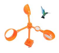 GETAJGHSD Outil de Bannissement des Animaux du Vent Décor Automne, Accessoire Maison en Abs Orange pour Protéger Cours et Effrayer Oiseaux