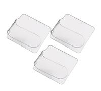 GETAJGHSD Palette de Manucure Acrylique Ergonomique 3pcs pour Mélanger Maquillage Transparent, Outil Pratique pour Présentation des Ongles en Salon Domicile