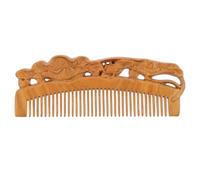 GETAJGHSD Peigne à Cheveux en Bois de Santal Naturel, Double Face Sculpté, Adapté à Tous Types de Cheveux, pour Usage à Domicile Salon de Coiffure