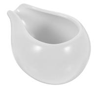 GETAJGHSD Pichet à Lait en Céramique Blanc 200 Ml Distributeur de Sirop pour Café et Sauce Petite Cruche Anti-débordement Bec Verseur pour Café Restaurant