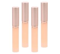 GETAJGHSD Pinceau à Lèvres en Silicone Portable 4 Pièces avec Couvercle, Applicateur de Pinceaux à Lèvres à Tête Ronde, Plastique et Silicone Doux, pour Événements Spéciaux et Voyage