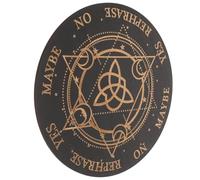 GETAJGHSD Planche à Pendule en Bois Sculpté Grand Format Décor Spirituel Wiccan pour Divination et Radiesthésie Outil Métaphysique pour Autel Fournitures Ésotériques 1 Pièce