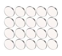 GETAJGHSD Plateaux Ronds en Acier Inoxydable 20Pcs 36 * 3Mm pour Palette de Fards à Paupières et Organisateur de Maquillage Vide Usage Quotidien à Domicile