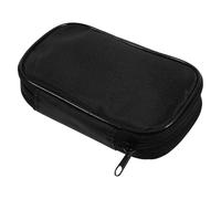 GETAJGHSD Pochette pour Glucomètre Noire en Tissu Rigide, Facile à Transporter, Design Élégant pour Paquet à Main ou Paquet D'école, Rangement Pratique pour Appareil de Mesure Glycémie