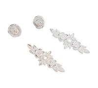 GETAJGHSD Poignée de Tiroir à Fleurs 2 Pièces Rosace Style Européen, Boutons Décoratifs pour Armoires, Bureaux et Placards, Finition Métal, Dimensions Standard