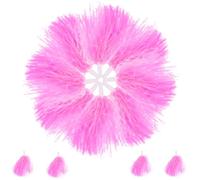 GETAJGHSD Pompons Rose 12 Pièces en Plastique 30G Poignée Accessoires de Cheerleading pour Équipes de Danse et Compétitions Sportives