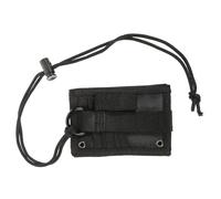 GETAJGHSD Porte-badge D'identification Noir Boucle Flexible, Porte-cartes D'identité Portable et Léger, Détendeur de Cartes Tactique Multi-usage pour Bureau, Voyage et Loisirs, Accessoire