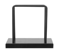 GETAJGHSD Porte-serviettes de Table en Fer Noir avec Base en Bois, Élégant et Rustique, pour Garder les Serviettes Bien Rangées les Cafés et Bureaux