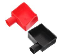 GETAJGHSD Protections de Bornes de Batterie en Silicone, Ensemble 2 Pièces Rouge et Noir, Couvre-terminaux Auto Universels, Capuchons Isolants pour Voiture, Moto et Camion, Protection