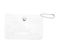 GETAJGHSD Protège-Cartes A7 en PVC Transparent 6 Anneaux, Organiseur Élégant et Minimaliste pour Cartes, Facile à Insérer et Retirer, pour Rangement Photo et Cartes