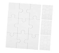 GETAJGHSD Puzzle en Bois Vierge à Transfert par Sublimation 35 Pièces 10x15 Cm pour DIY Créatif Garçon Et Filles Et Adultes Jeu Cognitif Artisanal Kit 4 Feuilles Loisirs Manuels