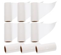 GETAJGHSD Recharge de Rouleaux Adhésifs Blanc pour Enlever Poils D'animaux, 9 Pièces 30 Feuilles par Rouleau, pour Voiture et Voyage