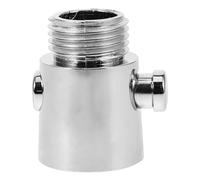 GETAJGHSD Robinet D'arrêt Pour Bain De Camping-car Métallique Chromé Régulateur De Débit à Bouton-poussoir Économie D'eau Salle De Bain Vr Vanne Unique