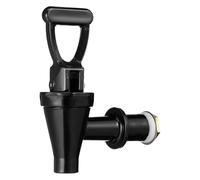 GETAJGHSD Robinet de Remplacement en Acier Inoxydable Noir pour Distributeur de Boissons Froides, Kit Facile à Installer Contrôle Précis du Débit pour Seau à Thé Lait Commercial