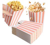 GETAJGHSD Seaux à Popcorn 48 Unités Sachets Individuels en Papier, Conçus pour Distribution Pratique Lors de Fêtes et Occasions Spéciales