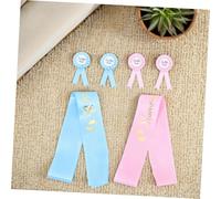 GETAJGHSD Shower Sash Set Maternity Belly Belt and Pins for to Be Comfortable Soft Fabric Props for Gender Reveal Party