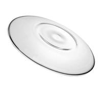 GETAJGHSD Soucoupe à Thé en Verre Transparent Ronde 8,5 CM pour Salons de Thé et Restaurants, Assiette Décorative Réutilisable pour Apéritifs et Snacks