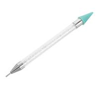 GETAJGHSD Stylo de Sélection de Pierres pour Ongles Blanc en Acrylique à Double Extrémité, Facile à Utiliser pour Nail Art, Outil Polyvalent pour Débutants et Professionnels