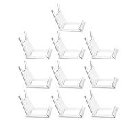 GETAJGHSD Support D'assiettes en Plastique 10pcs pour Rangement et Exposition, Gain de Place pour Cadres Photo et Bols Cuisine